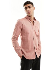 Ben Sherman - Camicia Oxford a maniche lunghe rosa chiaro-Rame