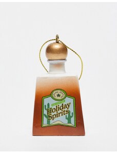Typo - Decorazione natalizia a forma di bottiglia di tequila-Oro