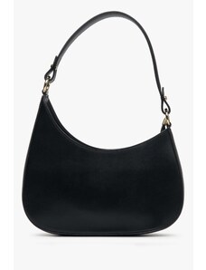 Women's Black Leather Shoulder Bag Estro ER00113005