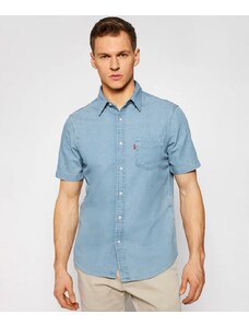Levi's Camicia di Jeans Manica Corta Standard Blu Uomo