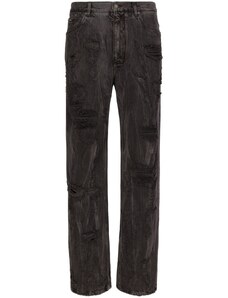 3884O jeans DOLCE & GABBANA grigio nero 14 stretch pantaloni uomo
