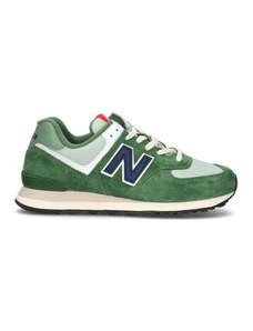 NEW BALANCE Sneaker uomo verde in pelle SNEAKERS