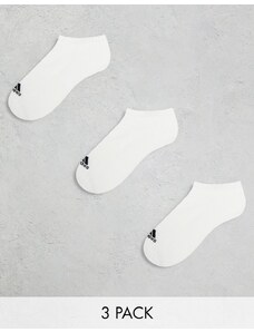 adidas performance adidas - Training - Confezione da 3 paia di calzini sportivi bianchi-Bianco