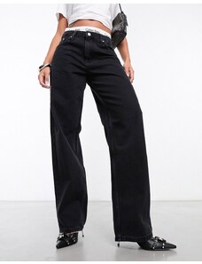 Calvin Klein Jeans - Jeans dritti stile anni '90 lavaggio nero