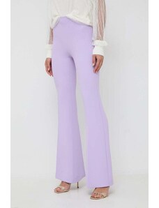 Twinset pantaloni donna colore violetto