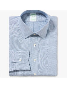 Brooks Brothers Camicia blu Slim Fit non-iron in cotone elasticizzato con collo Ainsley - male Camicie eleganti Blu chiaro 15