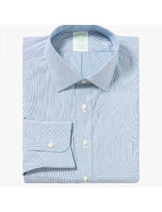 Brooks Brothers Camicia azzurra Slim Fit non-iron in cotone elasticizzato con collo Ainsley - male Camicie eleganti Blu 15