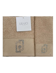 Coppia asciugamani Liu Jo art NS/L/LB871B colore a scelta misura unica