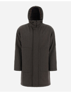 Herno PARKA IN STORM SYSTEM DIAGONAL WOOL