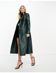 Bardot - Trench in similpelle PU evergreen-Verde