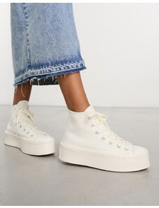 Converse - Chuck Taylor All Star Modern Lift - Sneakers alte color crema-Bianco