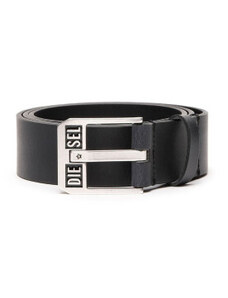 Diesel cintura nera/argento logo bluestar 100