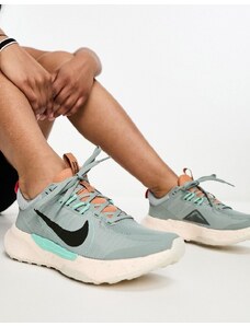 Nike Running - Juniper Trail 2 - Sneakers grigie e verdi-Grigio