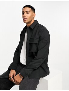 Calvin Klein - Giacca a maniche lunghe in maglia nera-Nero