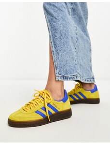 adidas Originals - Handball Spezial - Sneakers gialle e blu con suola in gomma-Multicolore