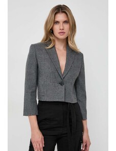Pinko blazer con aggiunta di lana colore grigio