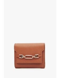 Women's Tri-Fold Brown Leather Wallet Estrо ER00113665