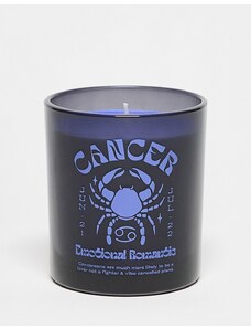 Typo - Cancer - Candela nera con segno zodiacale-Nero
