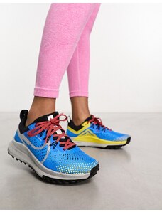 Nike Running - React Pegasus Trail 4 - Sneakers gialle e blu