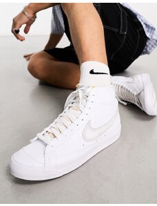 Nike - Blazer Mid '77 Vintage - Sneakers bianche e grigie-Bianco