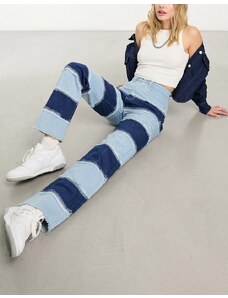 Bolongaro Trevor - Jeans a pannelli a fondo ampio blu in coordinato