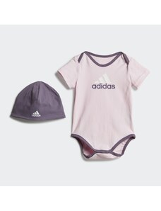 ADIDAS ORIGINALS - Completo body e cappello Essentials Big Logo - Colore: Rosa,Taglia: 6-9M
