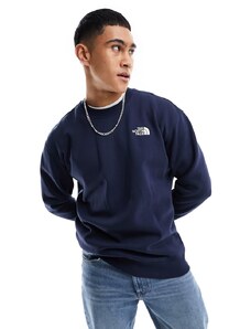 The North Face - Essential - Felpa oversize blu navy in pile