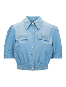 ELISABETTA FRANCHI CA04832E2 016 Shirt-44 Azzurro Cotone/Elastan