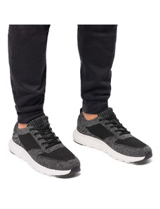 Sneakers slip-on nere e grigie da uomo Riflessi Urbani