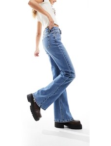 ASOS DESIGN - Jeans a zampa blu medio