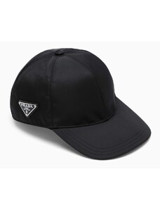 Prada Cappello da baseball nero in nylon
