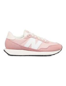 Sneakers rosa e bianche da donna con logo laterale New Balance 237