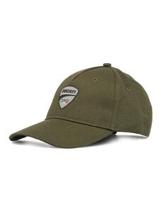 Cappellino da baseball verde con logo grigio Ducati Corse