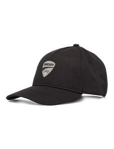 Cappellino da baseball nero con logo grigio Ducati Corse