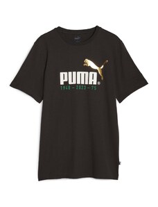 T-shirt nera da uomo con logo bianco e oro Puma No. 1 Logo Celebration