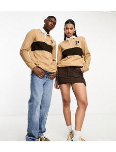 Polo Ralph Lauren x ASOS - Collaborazione esclusiva - Polo stile rugby color cuoio con logo-Marrone
