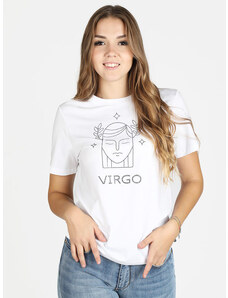 Solada T-shirt Manica Corta Donna Segno Zodiacale Vergine Bianco Taglia L