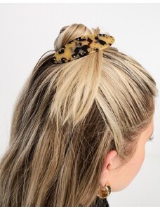 Accessorize - Fermaglio per capelli marrone tartarugato con borchie