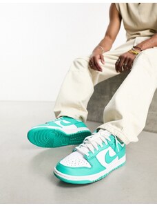 Nike - Dunk Low Retro - Sneakers verdi e bianche-Verde