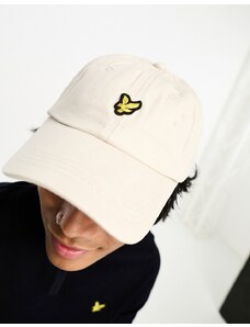 Lyle & Scott - Icon - Cappello con visiera beige con logo-Neutro