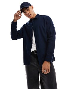 Selected Homme - Camicia in flanella blu navy