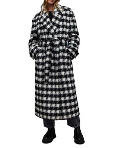 AllSaints cappotto con aggiunta di lana Haithe colore nero