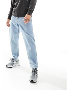 ASOS DESIGN - Jeans comodi affusolati blu lavaggio chiaro