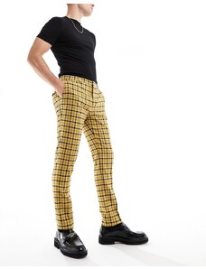 Twisted Tailor - Austens - Pantaloni da abito gialli a quadri-Giallo