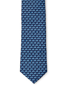 Cravatta in Seta Blu Ermenegildo Zegna UNI Multicolore 2000000012407