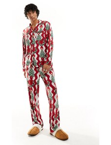 Chelsea Peers - His & Hers - Set pigiama natalizio con stampa multicolore