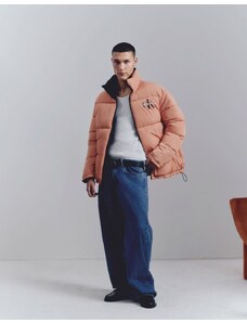 Calvin Klein Jeans - Piumino double-face stile anni '90 arancione-Nero