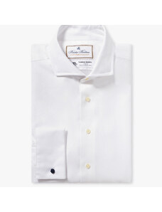 Brooks Brothers Camicia bianca Slim Fit non-iron in cotone con colletto semi francese - male Camicie eleganti Bianco 16H