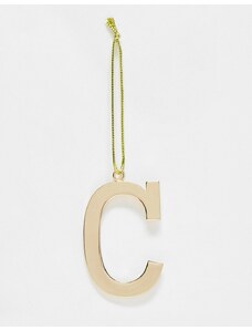 Typo - Decorazione natalizia con lettera "C"-Oro