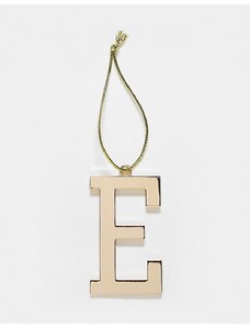Typo - Decorazione natalizia con lettera "E"-Oro